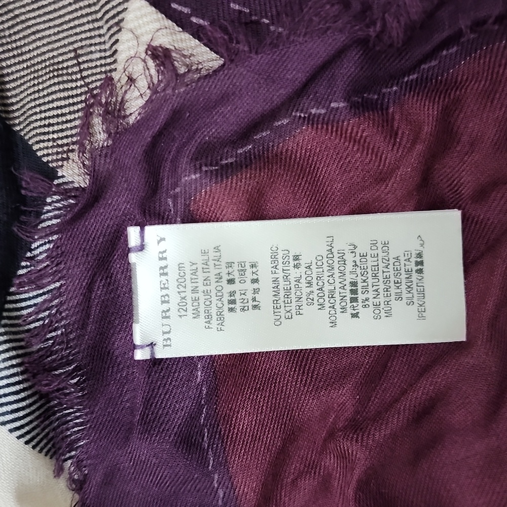 Large Burberry Haymarket Prorsum Logo Plaid Patte… - image 7